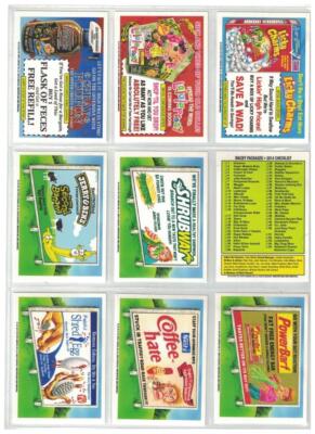 2014 WACKY PACKAGES SERIES 1 (ANS 12) SET 110 BLACK BORDER CARDS