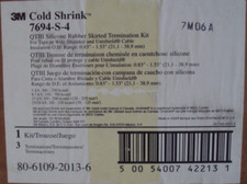 3m Qtiii Cold Shrink 4 Skirt Termination Kit P/n: 7694-s-4 80-6109-2013-6