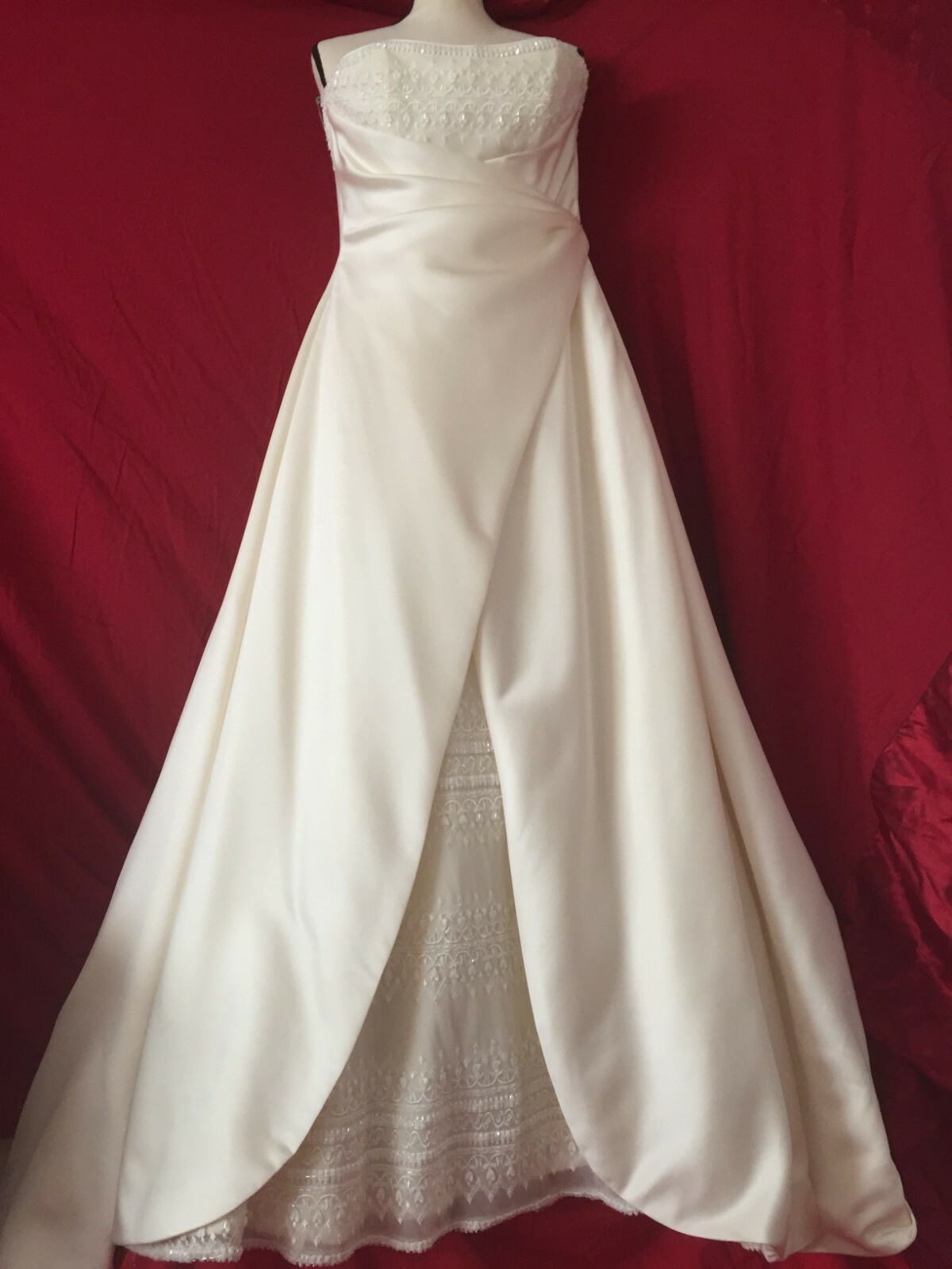 Maggie Sottero Haute Couture A Line Wedding Dress Siz - Gem