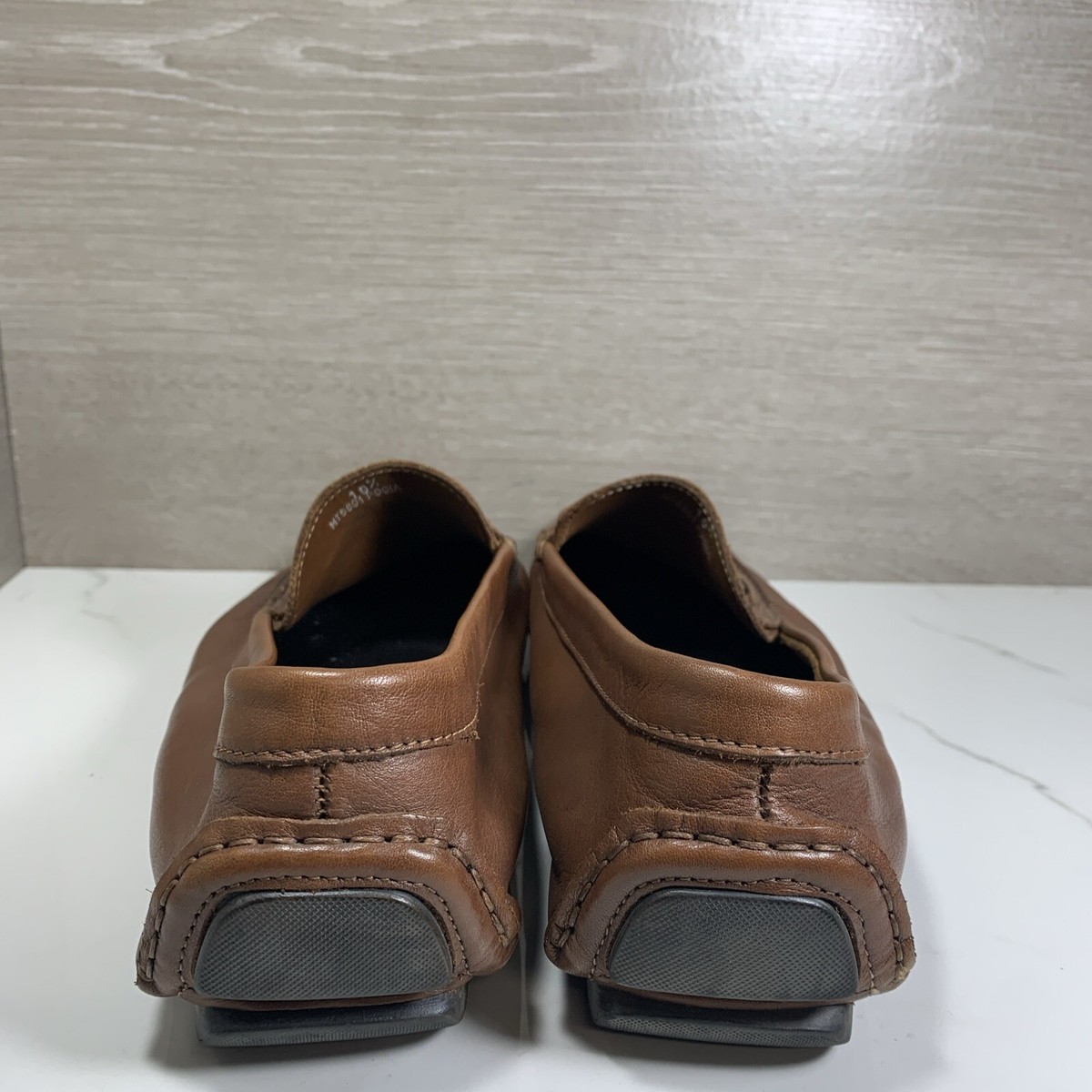 Bruno Magli Horsebit Loafers Brown Leather Slip On Dress 