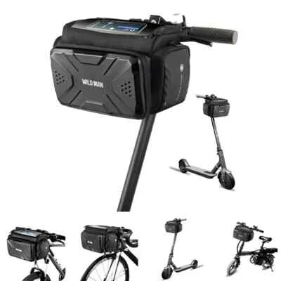 Fahrradtasche Lenkertasche für E-Scooter mit transparentem Smartphone-Fach 5L - Bild 1 von 4