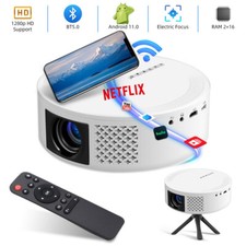 4K Portable Projector 1080P 10000L 5G WiFi/Bluetooth Movie Home Theater Display