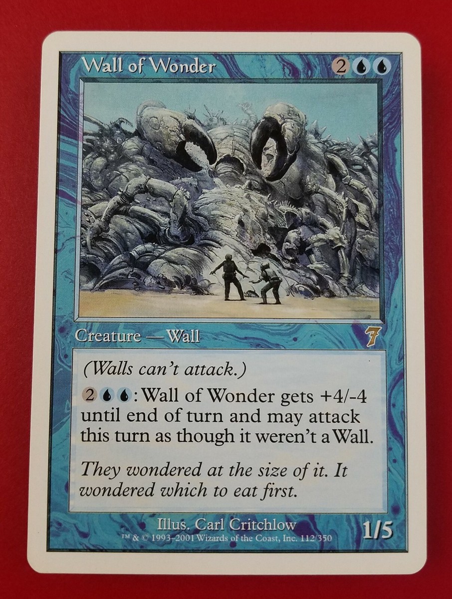 wonder mtg card 1x Wall of Wonder | 7th Edition