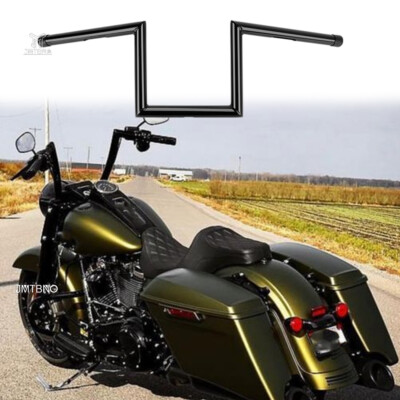 1inch 25mm Motorcycle Z-Bar Handlebars 10 ''Rise For Harley Road King Fatboy Dyna