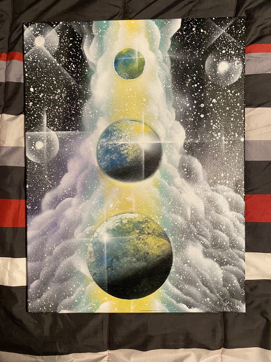 スプレーアート　galaxy Spraypaint Art / Spray Paint Art / Galaxy Art / Space Home