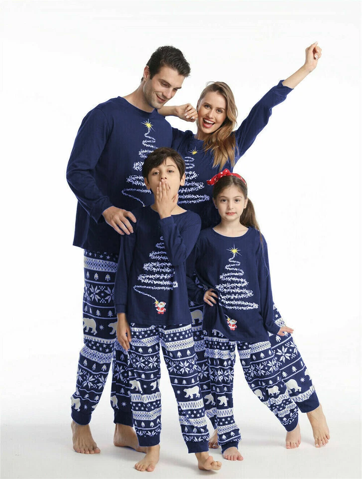 Christmas Pyjamas PJs Sets Christmas Pyjamas Matching Nightwear Xmas Pajamas - Image 4 of 4