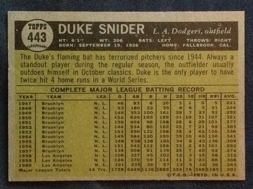 1961 Topps Pick a Card Complete your Set VG-NM-MT Set Break 201-554 $1 Max Ship - Picture 170 of 204