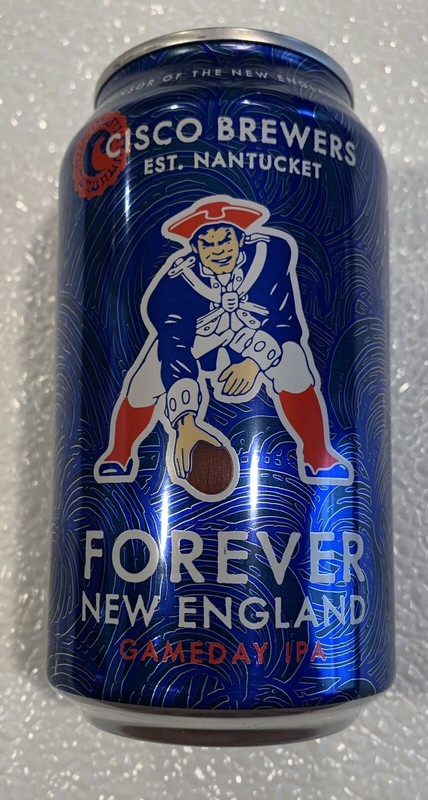 12 oz 2022 NFL KICKOFF CISCO EMPTY CRAFT BEER CAN NEW ENGLAND PATRIOTS FOOTBALL