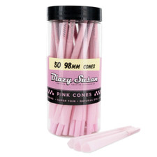 Blazy Susan Pink Cone 50 ct Pack 98mm pre rolled Cones Smooth Burning  Vegan