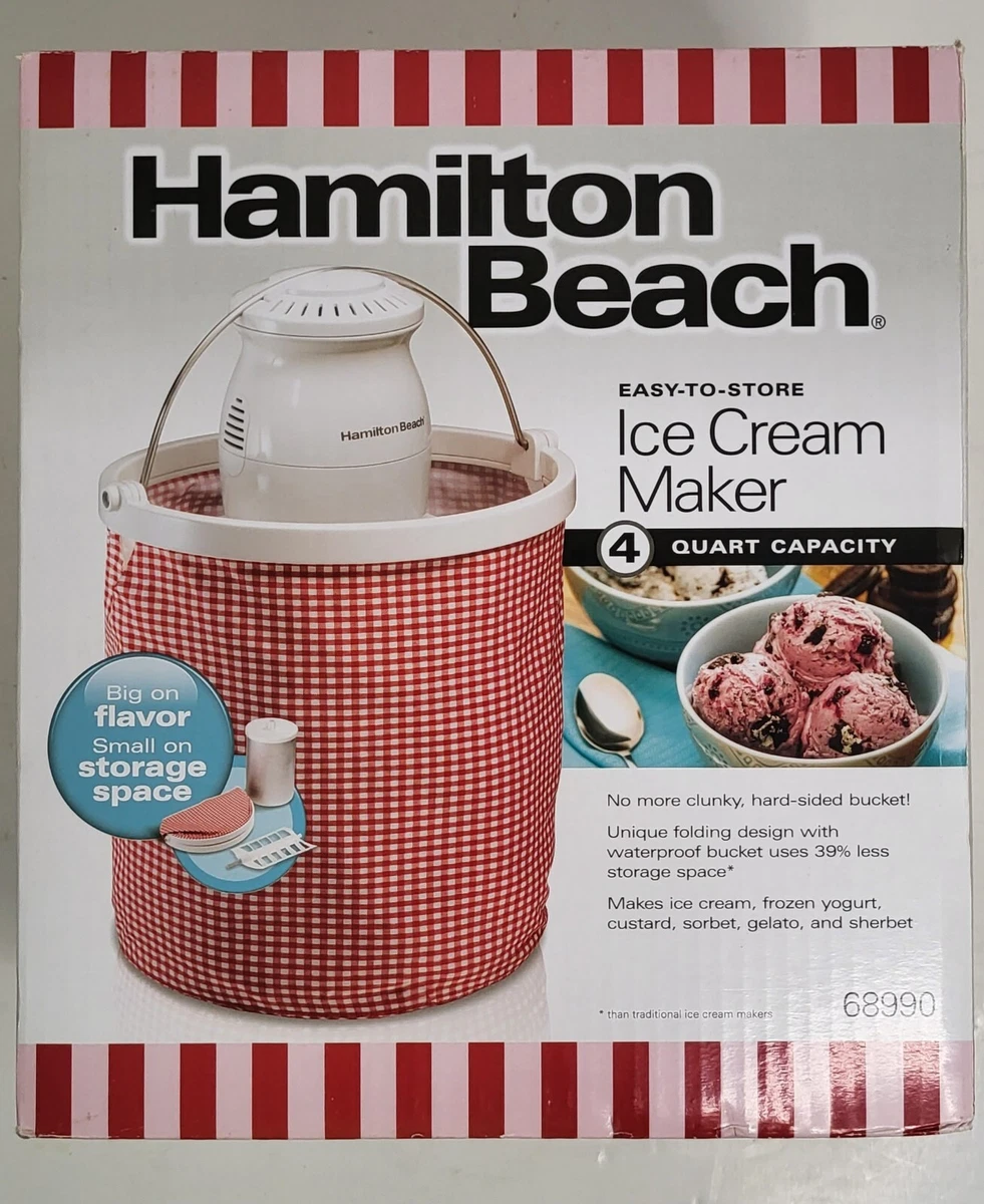 Hamilton beach 4 online quart ice cream maker