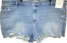 NWT ABERCROMBIE FITCH THE MOM SHORT DENIM SHORTS WOMENS PLUS SIZE 36