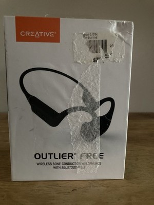 Creative Outlier Free Bluetooth Bone Conduction Headset Neckband Double Black