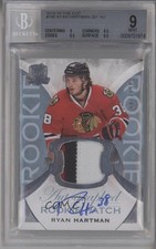 2015-16 Upper Deck The Cup /249 Ryan Hartman BGS 9 MINT RPA Rookie Patch Auto RC