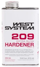West System 209-SA Extra Slow Hardener pale yellow 
