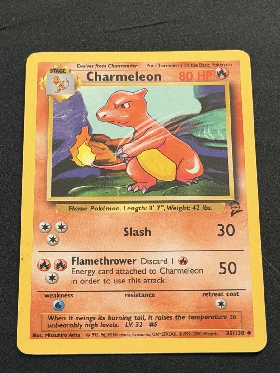 Preços baixos em Charmeleon Pokémon TCG Conjunto Base 2 Cartas de