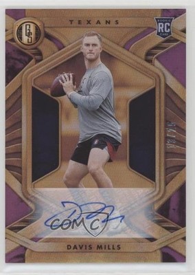 2021 Panini Gold Standard Rookies Rose 13/25 Davis Mills Rookie Auto RC 11pj