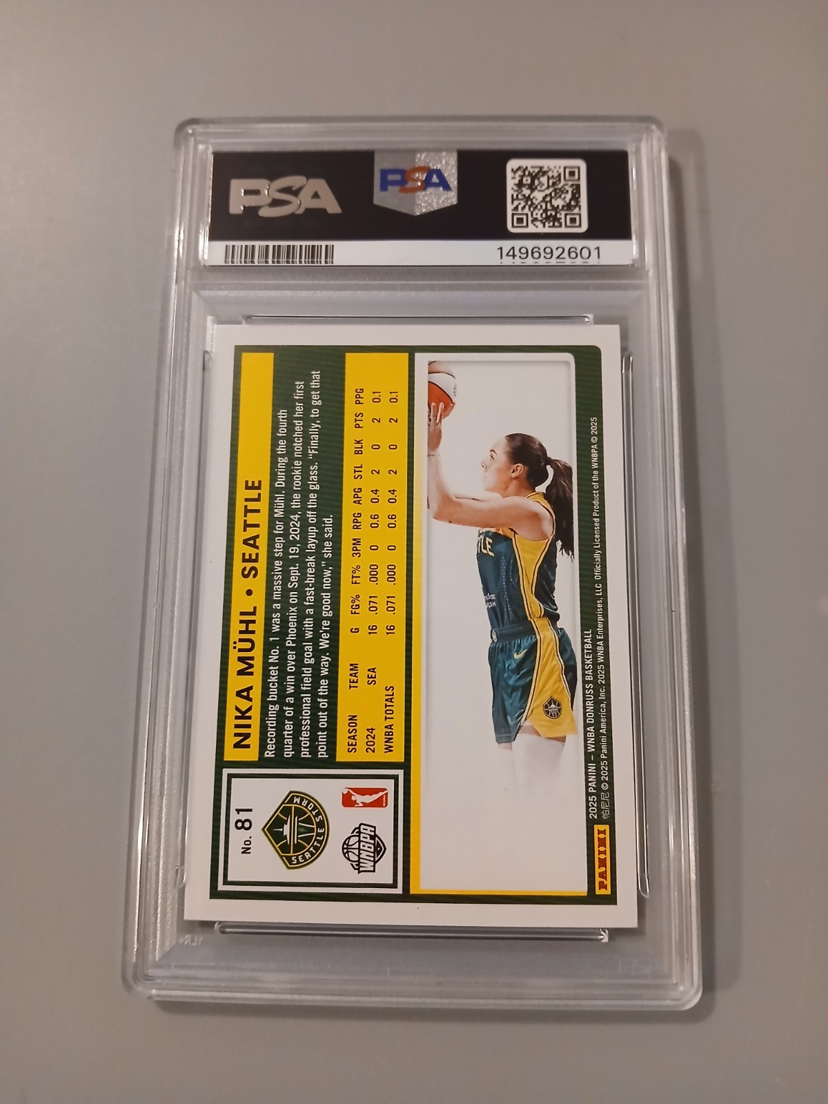 WNBA 2025 Donruss PSA Lot - Sonia Citron Rookie - Sabrina Ionescu - Nika Muhl view 9