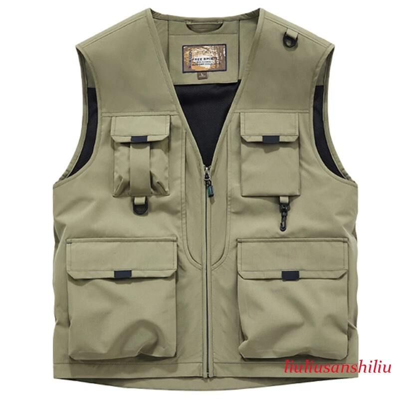 Unisex Adult Sleeveless Vest Outdoor Classic Workwear Waistcoat Windproof Vests
Opens in a new windo