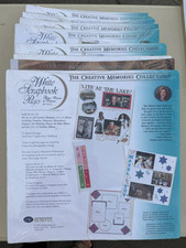 Lot of 9 Packs 1999 Creative Memories Collection 12x12 White Scrapbook Pages NEW
