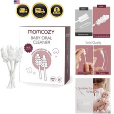 Baby Tongue Cleaner Gauze, Baby Toothbrush Disposable Oral Cleaner, Toddler T...