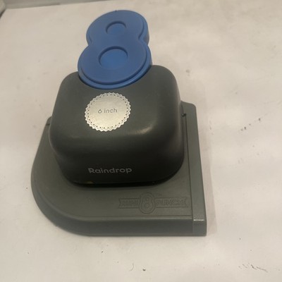 RAINDROP Mini 8 Paper Punch We R Memory Keepers 6 inch Edge Borders 