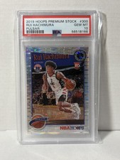 2019 Panini NBA Hoops Premium Stock Tribute Rui Hachimura #300 Pulsar PSA 10