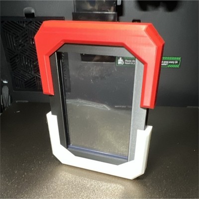 Pokemon Card Screen Protector Frame for 3D Printer Red White Black Clear Plastic