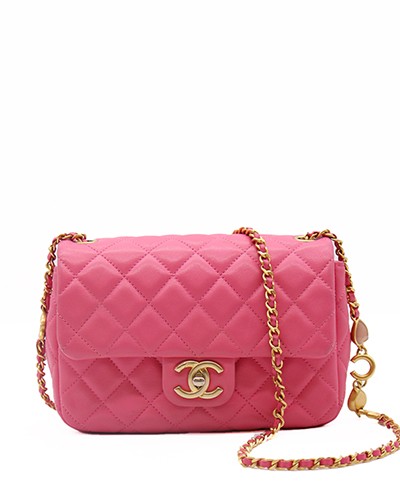 Chanel Classic Flap Pink Shoulder Bag Timeless Elegance