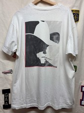 Vintage Marlboro Man Cowboy Smoking Cigarette Advertising White Pocket T-Shirt