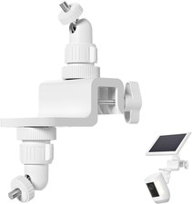 2 in 1 Gutter Mount for Outdoor Camera and Solar Panel, 360 Adjustable Universal