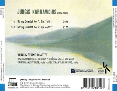 STREICHQUARTETTE NR. 1 & 2 NEW CD