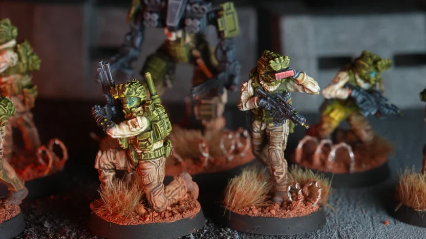 BLKOUT Ultra Tactical Sci-Fi Gioco da Tavolo Wargame Task Force Boone Recon 28mm foto 2