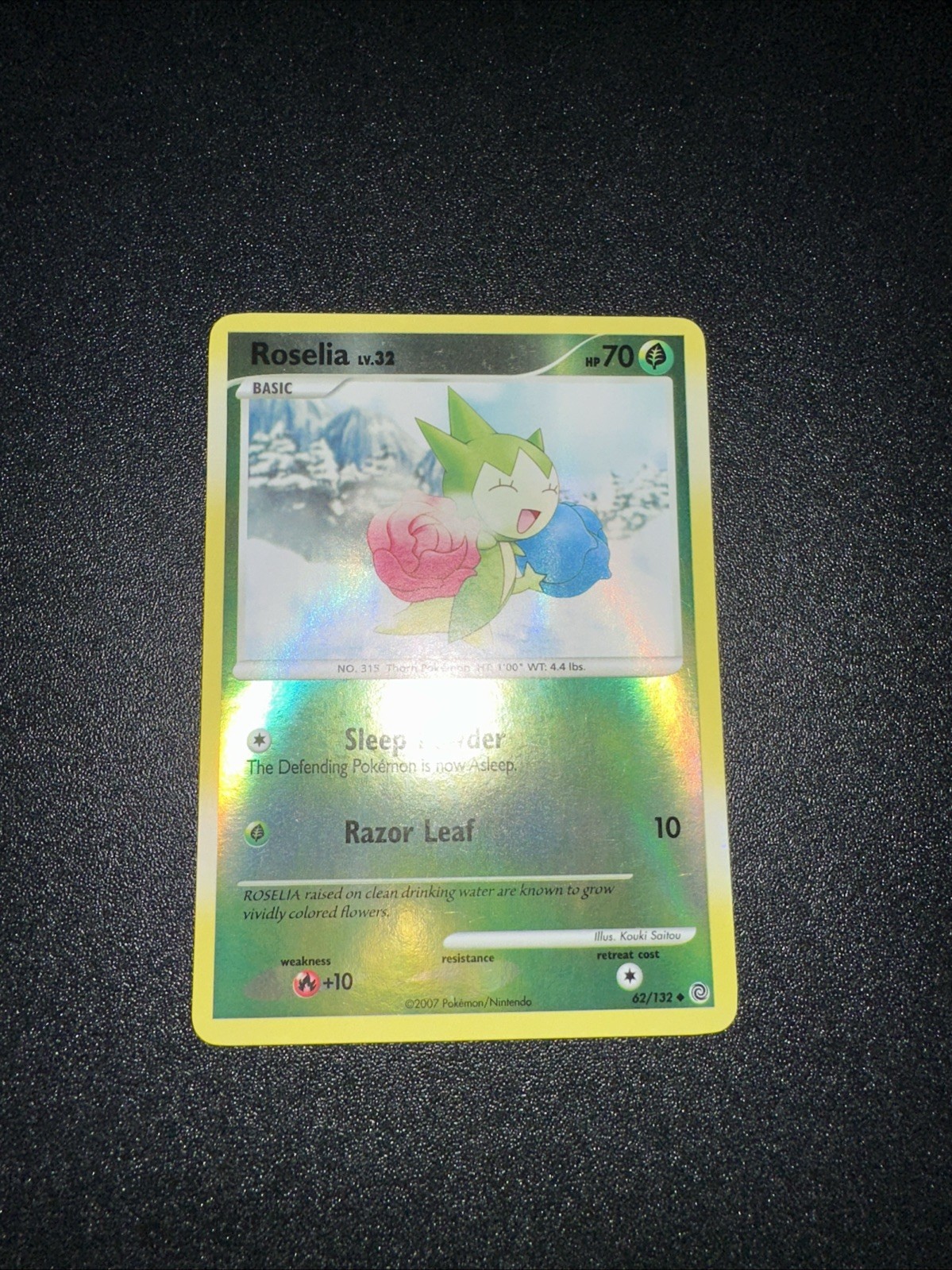 Pokémon TCG Roselia 62/132 Secret Wonders Reverse Holo NM/LP