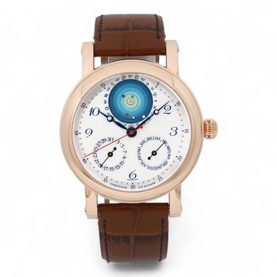 Christiaan van der Klaauw 18K Yellow Gold Silver Dial Automatic Men's Watch