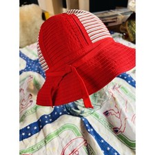 Cappello San Diego Co. Brim Bucket cappello da sole nastro rosso brillante colorato