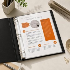 200 Sheet Protectors, 8.5X11 Inch Clear Page for 3 Ring Binder, Plastic Sleeves,