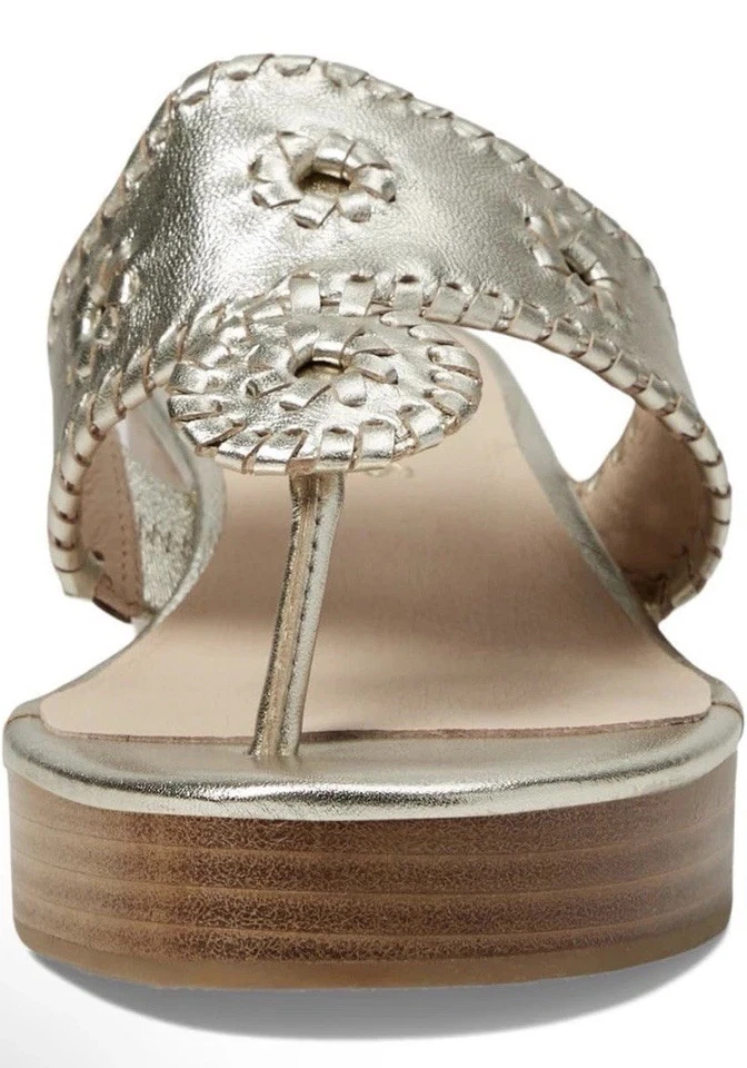 Sandalia para mujer Jack Rogers Jacks Mid Wedge-Stacked | Corcho metálico/Pltainum 8 Foto 2 de 4