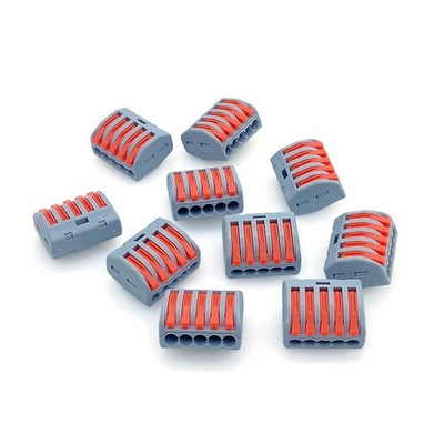 20Pcs 5 Pin Spring Lever Terminals Block Wire Cable Connectors PCT-215 AWG 28-12