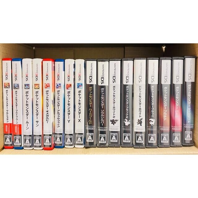 DS 3DSゲームカセット 17本セット Nintendo 3DS/DS Pokemon complete set of 17 Pocket Monsters From