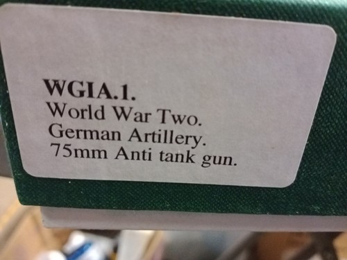 Rare Frontline Figures WGIA.1 WW2 German Artillery 75MM Pak 40 Anti Tank #152 - Picture 2 of 4