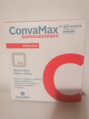 CONVAMAX Superabsorber adhäsiv 15x15 cm 8 Stück