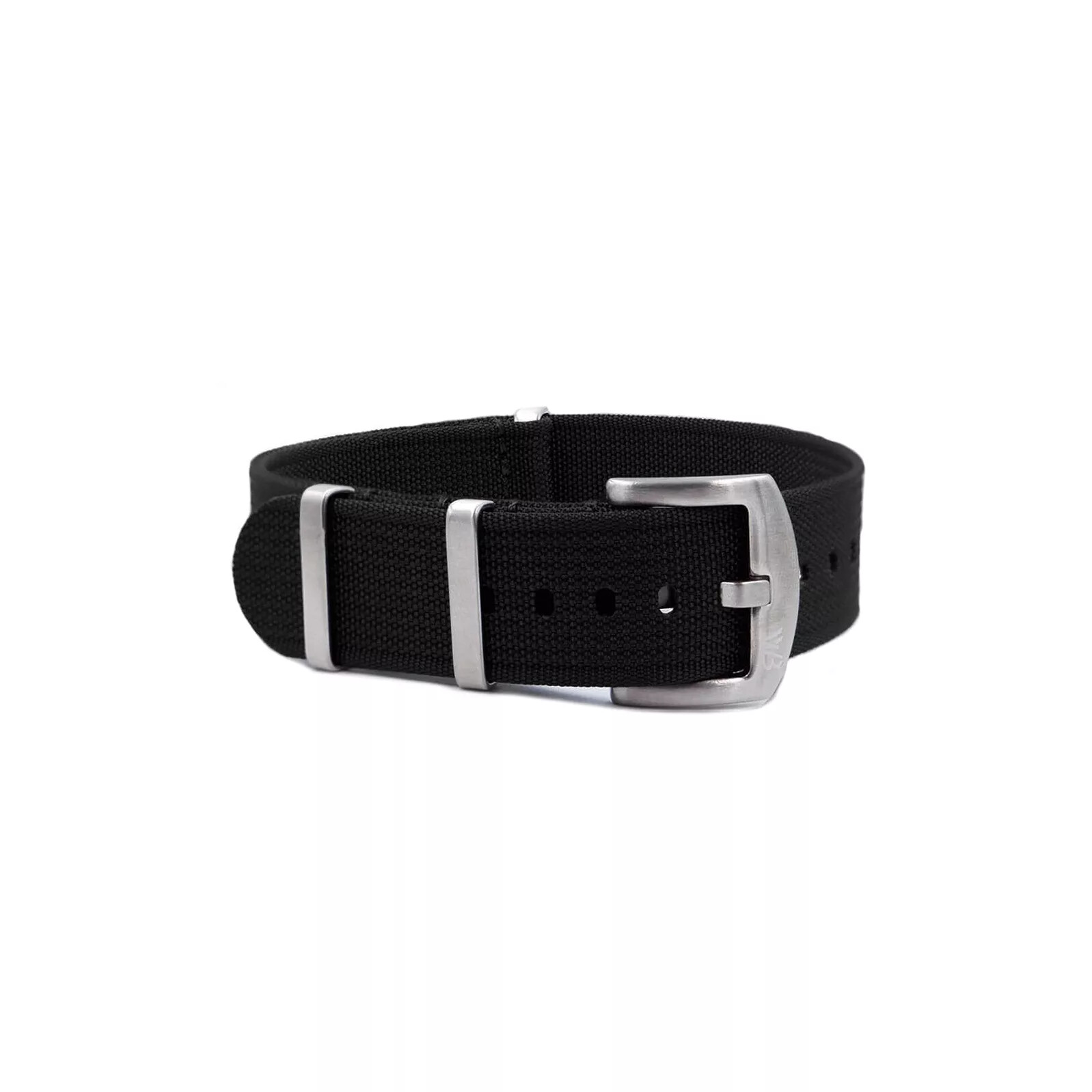 Watch Strap Military Nylon Black by WB Original - 18, 20, 22, 24 mm