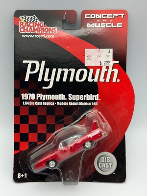 Racing Champions ERTL 1970 Plymouth Superbird, Red, 1:64, NIB