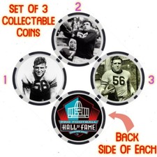 BILL HEWITT - PRO FOOTBALL HALL OF FAME - COLLECTABLE COIN SET