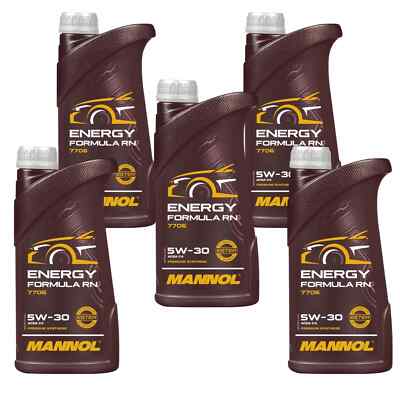 5x1 Liter MANNOL Energy Formula RN 5W-30 Motoröl ACEA C4 Fully synthetic