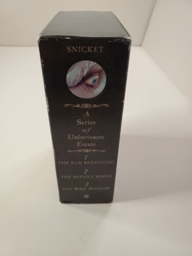 1st Ed Lemony Snicket A Box of Unfortunate Events Books 1-3 Box Set HC Illust - Picture 2 of 10