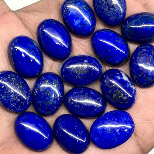25 Pcs Natural Untreated Lapis Lazuli 17.8-18.2mm Oval Loose Cabochon Gemstones - Picture 5 of 17