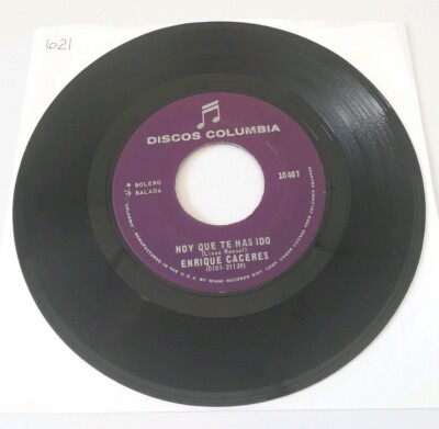 Enrique Caceres Hoy Que Has Ido / Deja Que Te Ame DISCOS COLUMBIA 10407 VG #621