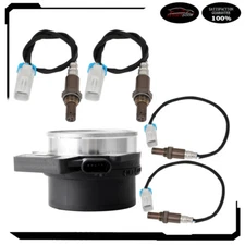 For 00-02 Chevy Silverado 1500 5.3L 4pcs Oxygen o2 02 + Mass Airflow MAF Sensor