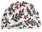 Rug Christmas Holly Berry Half Round 24" White Red Green Non Slip Backing Target